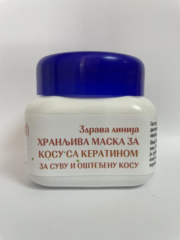 Hranljiva maska za kosu sa keratinom